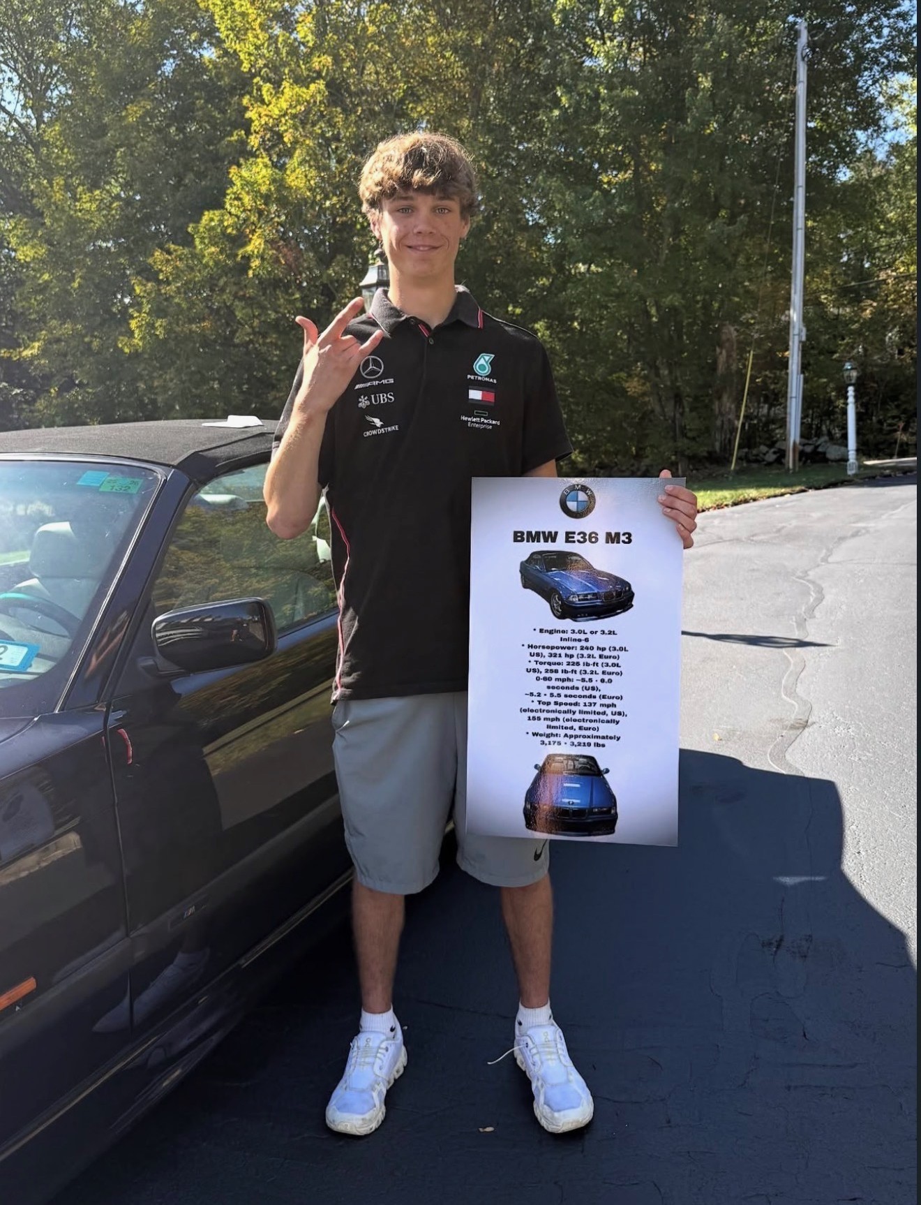 BMW E36 M3 custom sign